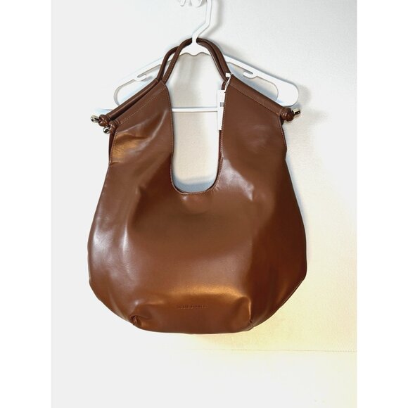 Anthro Melie Blanco Tracy Tote Vegan Shoulder Bag Purse Boho Pouch NWT FLAWED - Picture 1 of 16